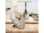 Tafelklok Nextime Edge Wood Mini 20 cm houtkleurig gebolde  glazen lens