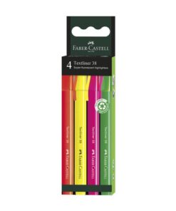 Tekstmarker Faber-Castell 38 etui 4 stuks