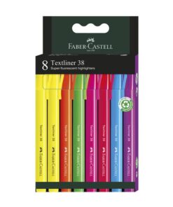 Tekstmarker Faber-Castell 38 etui 8 stuks