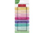 Tekstmarker Faber-Castell 46 Pastel 8stuks blush, roze,     lila, turquoise, vanille, powder, tropic, licht groen in