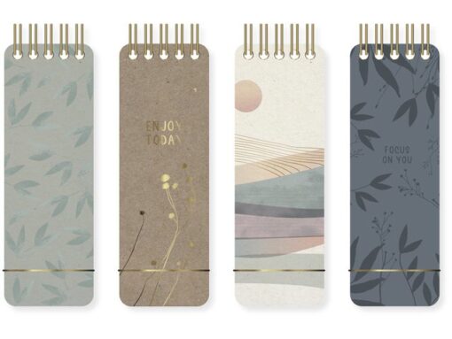 To do blok Soft Scenes 7,5x23cm lijn krimp a 4 stuks        assorti. 80 grams FSC 240 pagina's