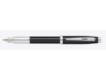 Vulpen SHEAFFER 100 E9338 F Glossy black lacquer chrome     plated