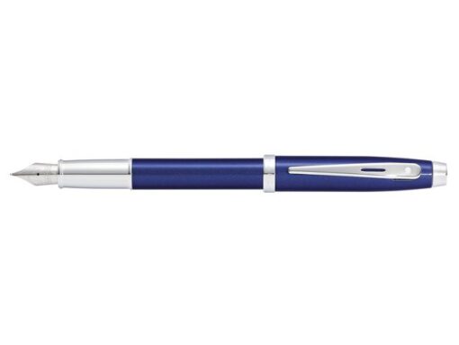Vulpen SHEAFFER 100 E9339 F Glossy blue lacquer chrome      plated
