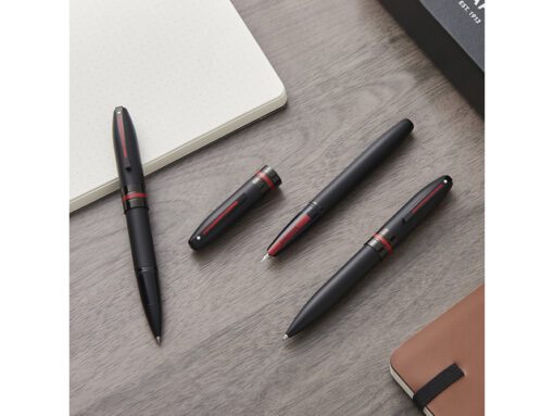 Vulpen SHEAFFER Icon E9108 M Matte black lacquer red PVD    trims