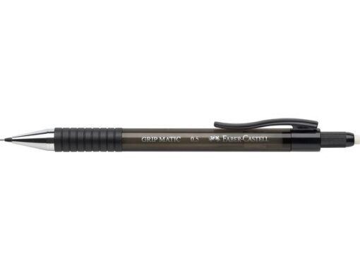 Vulpotlood Grip Matic 1375 heeft een automatische stift aanvoer, draaien of drukken is niet nodig. Voorzien van rubberen grip zone. Met extra lange draaigum in de dop. De stift kan volledig worden ingetrokken, zodat je hem in je zak of tas kunt meenemen. Schrijfdikte 0,5mm. Houderkleur zwart.