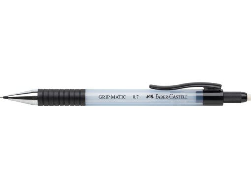Vulpotlood Grip Matic 1377 heeft een automatische stift aanvoer, draaien of drukken is niet nodig. Voorzien van rubberen grip zone. Met extra lange draaigum in de dop. De stift kan volledig worden ingetrokken, zodat je hem in je zak of tas kunt meenemen. Schrijfdikte 0,7mm. Houderkleur sky blue.