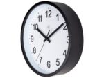 Wandklok nXt Robust dia 25,5cm zwart/wit kunststof
