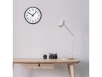 Wandklok nXt Robust dia 25,5cm zwart/wit kunststof
