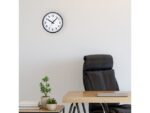 Wandklok nXt Robust dia 25,5cm zwart/wit kunststof