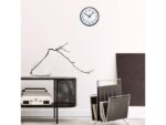 Wandklok nXt Robust dia 25,5cm zwart/wit kunststof