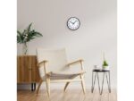 Wandklok nXt Robust dia 25,5cm zwart/wit kunststof