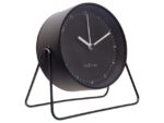 Wekker Nextime Berlin Table 14x13 cm zwart metaal