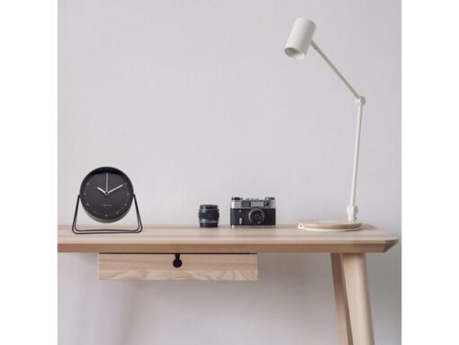 Wekker Nextime Berlin Table 14x13 cm zwart metaal
