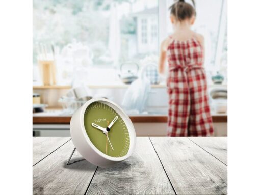 Wekker Nextime Small 9 cm groen