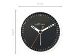 Wekker Nextime Small 9 cm zwart