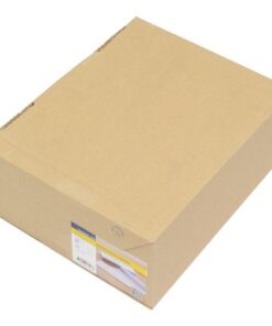 een lijmlaag die met een papieren strook is afgedekt. Na het verwijderen van de strook en het aandrukken van de klep is de envelop permanent gesloten. Formaat 110x220mm