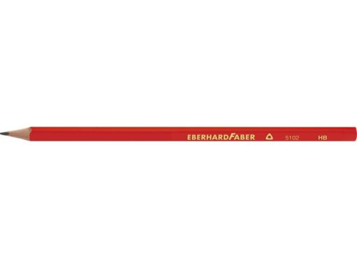Potlood Eberhard Faber HB driekantig rood gelakt doos 12    stuks