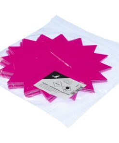 voor onderscheidingen of andere aandachtspunten. Deze Kangaro kaarten zijn dubbelzijdig beschrijfbaar en zijn gemaakt van extra dik karton. (300g/m2) Afmeting: 12cm. Model: Ster. Kleur: Felroze. Aantal: 20 stuks.