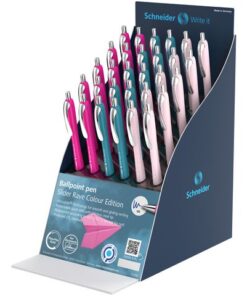 Balpen Schneider Slider Rave XB Colour Edition display      pearl, powder pink en teal incl. A3 poster