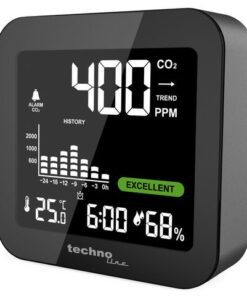 CO2-meter Technoline WL 1025 81x81x24mm zwart