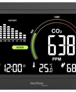 CO2-meter Technoline WL 1028 161x115x25mm zwart