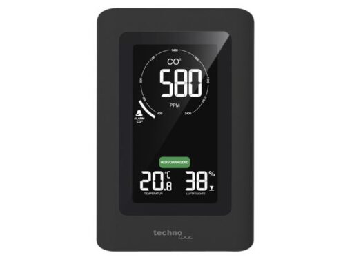 CO2-meter Technoline WL 1030 94x145x50mm zwart