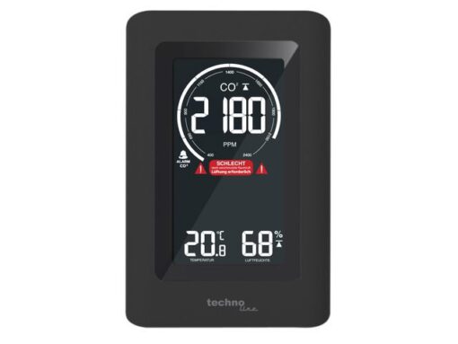 CO2-meter Technoline WL 1030 94x145x50mm zwart