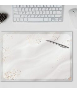 7 cm). Het hoogwaardige papier is aangenaam te beschrijven en geschikt voor alle mousetypes. Vanzelfsprekend biedt de schrijfonderlegger ook veel plaats voor uw notities