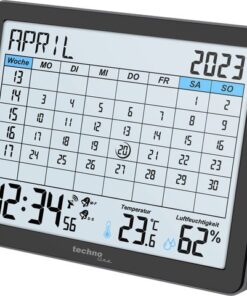 Digitale kalender Technoline WT 2600 172x139x21mm zwart