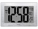 Digitale wandklok Technoline WS 8019 212x140x32mm zilver