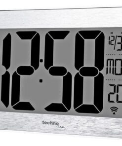 Digitale wandklok Technoline WS 8019 212x140x32mm zilver