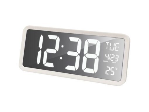 Digitale wandklok Technoline WS 8130 368x158x40mm wit XXL   LED