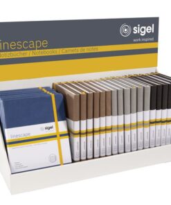 Inhoud display Linescape notitieboeken display SP043        Topper ST115