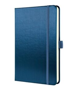 Notitieboek Conceptum A5 blauw metallic gelinieerd hardcover