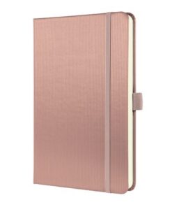 Notitieboek Conceptum A5 roze metallic gelinieerd hardcover
