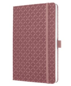 Notitieboek Jolie Flair A5 dusty red gelinieerd hardcover