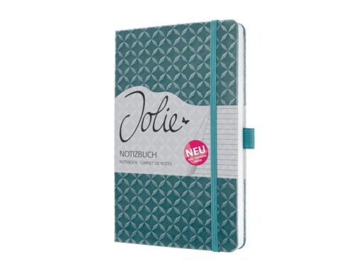Notitieboek Jolie Flair A5 ocean blue gelinieerd hardcover
