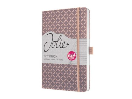 Notitieboek Jolie Flair A5 pearl rose gelinieerd hardcover