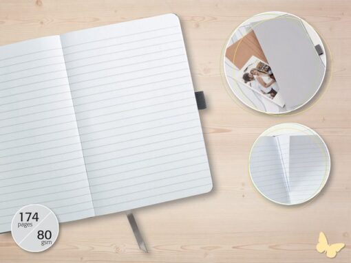 Notitieboek Jolie Flair A6 dusty red gelinieerd hardcover