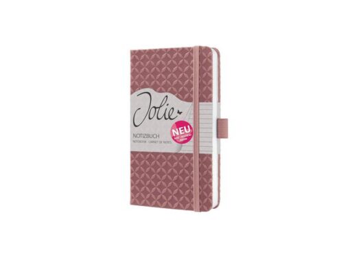 Notitieboek Jolie Flair A6 dusty red gelinieerd hardcover