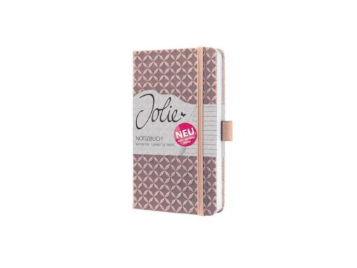Notitieboek Jolie Flair A6 pearl rose gelinieerd hardcover