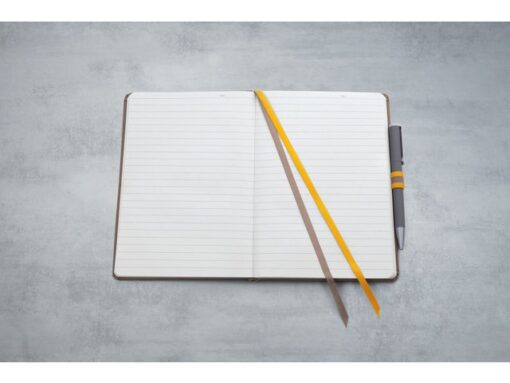 Notitieboek Linescape A5 bruin gelinieerd hardcover