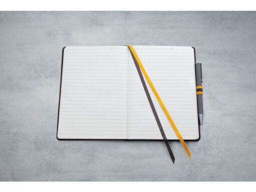 Notitieboek Linescape A5 donkergrijs gelinieerd hardcover