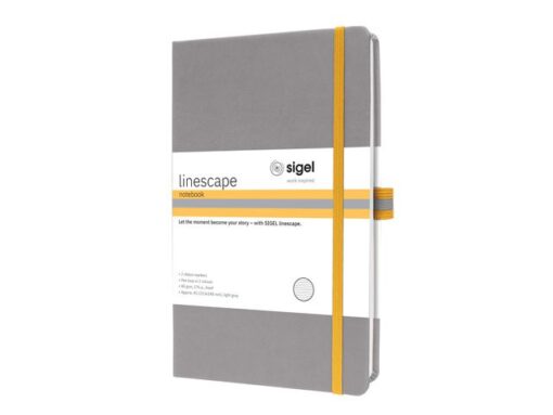 Notitieboek Linescape A5 lichtgrijs gelinieerd hardcover