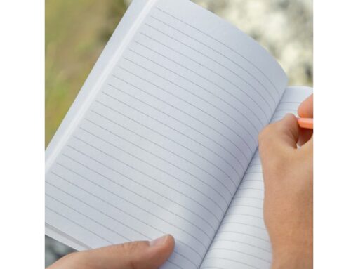 Notitieboek Re-Up A5 donkergrijs gelinieerd softcover