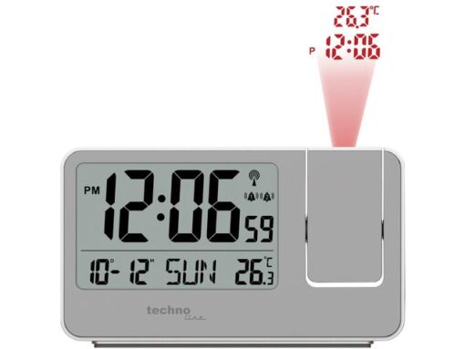 Projectiewekker Technoline WT 534 143x84x39mm zilver