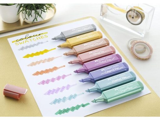 Faber Castell Tekstmarker Faber-Castell metallic etui 8 delig