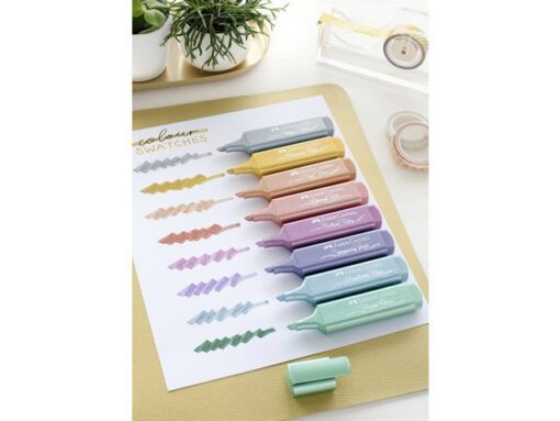 Faber Castell Tekstmarker Faber-Castell metallic etui 8 delig
