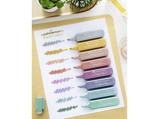Faber Castell Tekstmarker Faber-Castell metallic etui 8 delig
