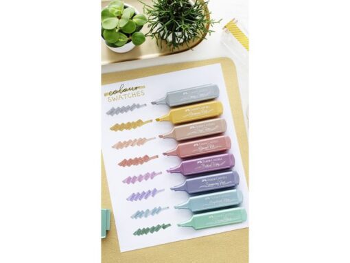 Faber Castell Tekstmarker Faber-Castell metallic etui 8 delig